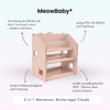 MeowBaby 2-in-1 Montessori-Bücherregal Cloudy