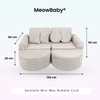 MeowBaby Spielsofa Ästhetik Cord Mini Max - Classic Cord Edition