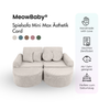 MeowBaby Spielsofa Ästhetik Cord Mini Max - Classic Cord Edition