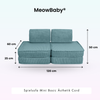 MeowBaby Spielsofa Ästhetik Cord Mini Basic - Classic Cord Edition