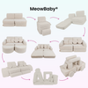 MeowBaby Spielsofa Mini Max Bearly - Soft Teddy Edition