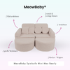 MeowBaby Spielsofa Mini Max Bearly - Soft Teddy Edition