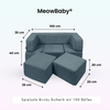 MeowBaby Spielsofa Bricks Ästhetik, 100 Bälle - eigene Farbauswahl