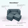 MeowBaby Spielsofa Bricks Ästhetik, 100 Bälle - eigene Farbauswahl