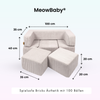 MeowBaby Spielsofa Bricks Ästhetik, 100 Bälle - eigene Farbauswahl