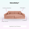 MeowBaby Spielsofa Cord Premium - Slim Cord Edition