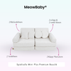MeowBaby Spielsofa Mini Plus Premium Bouclé - cremé/weiss