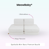 MeowBaby Spielsofa Mini Basic Premium Bouclé - cremé/weiss