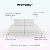 MeowBaby Spielsofa Mini Basic Premium Bouclé - cremé/weiss