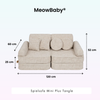 MeowBaby Spielsofa Mini Plus Tangle - Cozy Chenille Edition