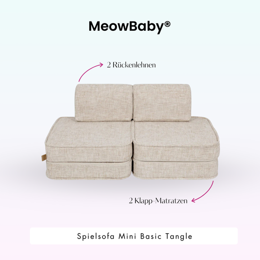 MeowBaby Spielsofa Mini Basic Tangle - Cozy Chenille Edition