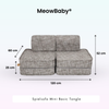 MeowBaby Spielsofa Mini Basic Tangle - Cozy Chenille Edition