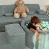 MeowBaby Schaumspielset Ästhetik Cord mit Bällebad, 200 Bälle - eigene Farbauswahl