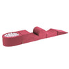 MeowBaby Schaumspielset Velvet mit Bällebad, 100 Bälle - Fertigsets