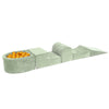 MeowBaby Schaumspielset Velvet mit Bällebad, 100 Bälle - Fertigsets