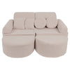 MeowBaby Spielsofa Mini Max Bearly - Soft Teddy Edition