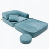 Meowbaby Kindersessel 3‑in‑1 Ästhetik Cord - Faltbare Kindercouch & Spielmatratze - Classic Cord Edition