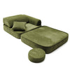 Meowbaby Kindersessel 3‑in‑1 Ästhetik Cord - Faltbare Kindercouch & Spielmatratze - Classic Cord Edition