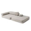 Meowbaby Kindersessel 3‑in‑1 Bearly - Faltbare Kindercouch & Spielmatratze - Soft Teddy Edition