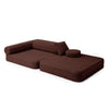 Meowbaby Kindersessel 3‑in‑1 Bearly - Faltbare Kindercouch & Spielmatratze - Soft Teddy Edition