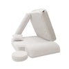 Meowbaby Kindersessel 3‑in‑1 Bearly - Faltbare Kindercouch & Spielmatratze - Soft Teddy Edition
