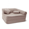 Meowbaby Kindersessel 3‑in‑1 Churros - Faltbare Kindercouch & Spielmatratze - Plüschcord Edition