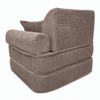 MeowBaby Kindersessel 3-in-1 Max Ästhetik Cord - faltbare Kindercouch & Spielmatratze - Classic Cord Edition