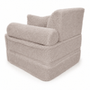 MeowBaby Kindersessel 3-in-1 Max Bearly - faltbare Kindercouch & Spielmatratze - Soft Teddy Edition