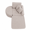 MeowBaby Kindersessel 3-in-1 Max Bearly - faltbare Kindercouch & Spielmatratze - Soft Teddy Edition