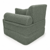 MeowBaby Kindersessel 3-in-1 Max Bearly - faltbare Kindercouch & Spielmatratze - Soft Teddy Edition