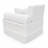 MeowBaby Kindersessel 3-in-1 Max Bearly - faltbare Kindercouch & Spielmatratze - Soft Teddy Edition
