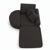 MeowBaby Kindersessel 3-in-1 Max Bearly - faltbare Kindercouch & Spielmatratze - Soft Teddy Edition