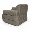 MeowBaby Kindersessel 3-in-1 Max Bouclé - faltbare Kindercouch & Spielmatratze