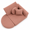 MeowBaby Kindersessel 3-in-1 Max Premium Cord - faltbare Kindercouch & Spielmatratze - Slim Cord Edition
