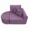 MeowBaby Kindersessel 3-in-1 Max Premium Cord - faltbare Kindercouch & Spielmatratze - Slim Cord Edition