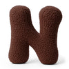 MeowBaby Buchstaben-Kissen Bearly - chocolate