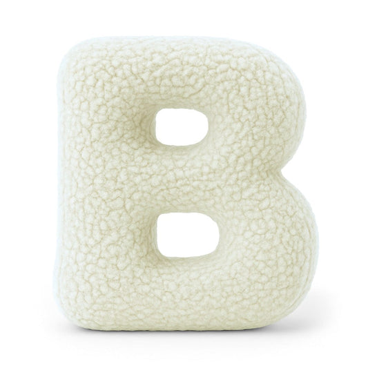 MeowBaby Buchstaben-Kissen Bearly - creme/beige