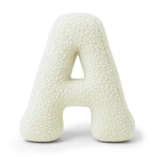MeowBaby Buchstaben-Kissen Bearly - creme/beige