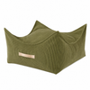 MeowBaby Sitzpouf für Kinder Quadratisch Premium Cord - Slim Cord Edition