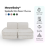 MeowBaby Spielsofa Mini Basic Churros - Plüschcord Edition