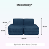 MeowBaby Spielsofa Mini Basic Churros - Plüschcord Edition