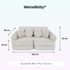 MeowBaby Spielsofa Mini Plus Churros - Plüschcord Edition