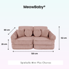 MeowBaby Spielsofa Mini Plus Churros - Plüschcord Edition
