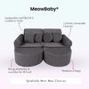 MeowBaby Spielsofa Mini Max Churros - Plüschcord Edition