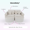 MeowBaby Spielsofa Mini Max Churros - Plüschcord Edition